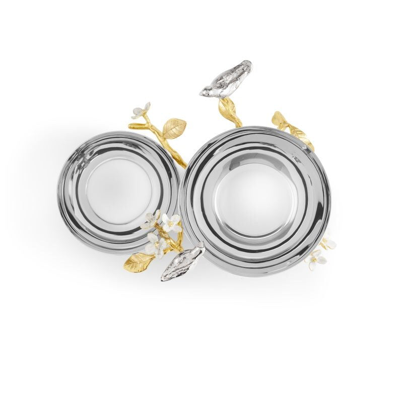 Michael Aram Lovebirds Silver & Gold Double Dish, view 5