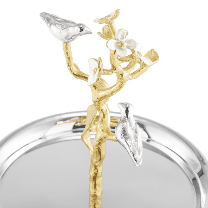 Michael Aram Lovebirds Silver & Gold Etagere, view 5