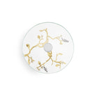 Michael Aram Lovebirds Silver & Gold Glass Cake Stand, view 5