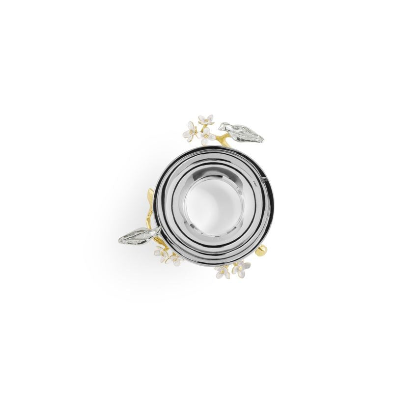 Michael Aram Lovebirds Silver & Gold Nut Bowl, view 5