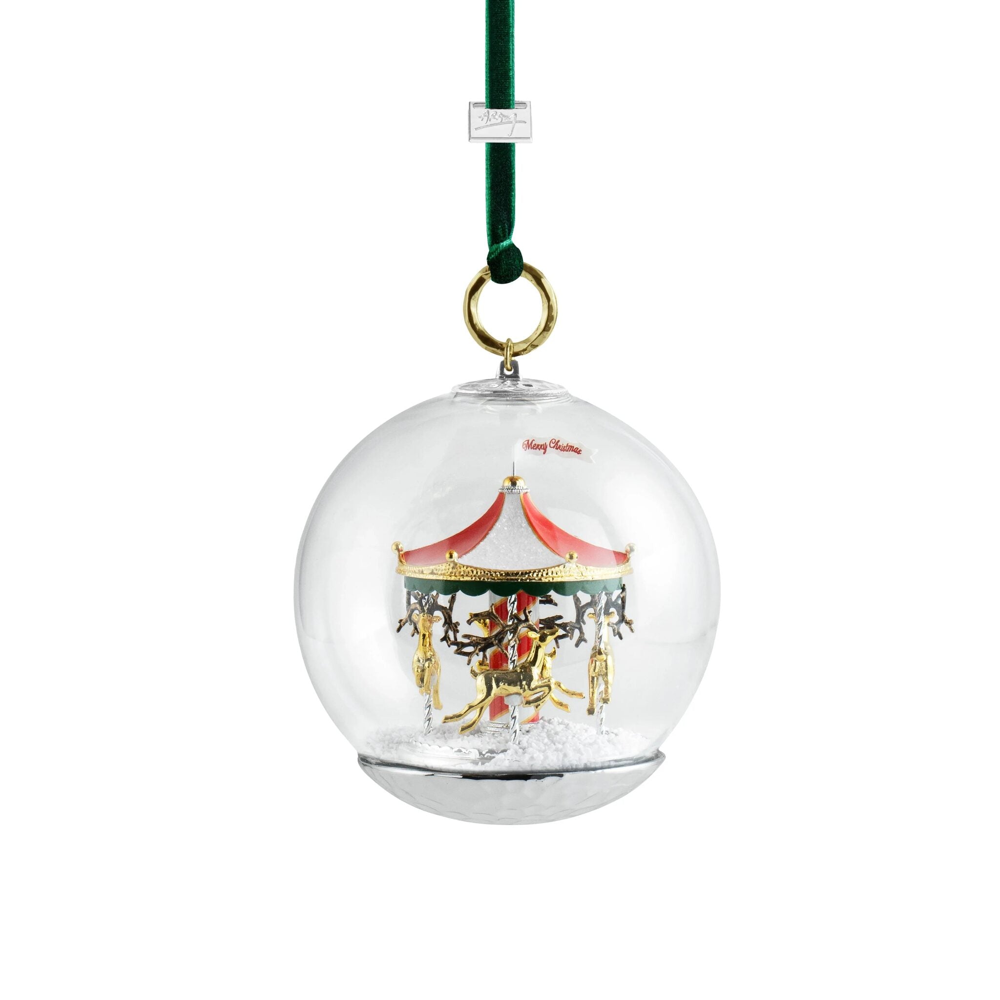 Michael Aram Merry-Go-Round Snow Globe Ornament