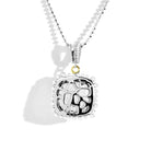 Michael Aram Molten 14mm Cushion Pendant W/ Amethyst in 18K Yellow Gold & Sterling Silver