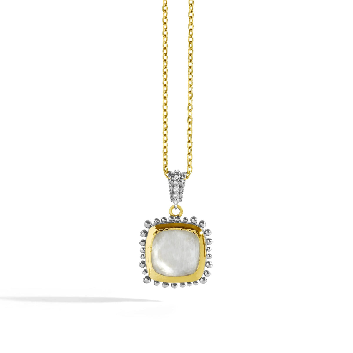 Michael Aram Molten 14mm Cushion Pendant W/ Mother of Pearl Doublet, alternate view