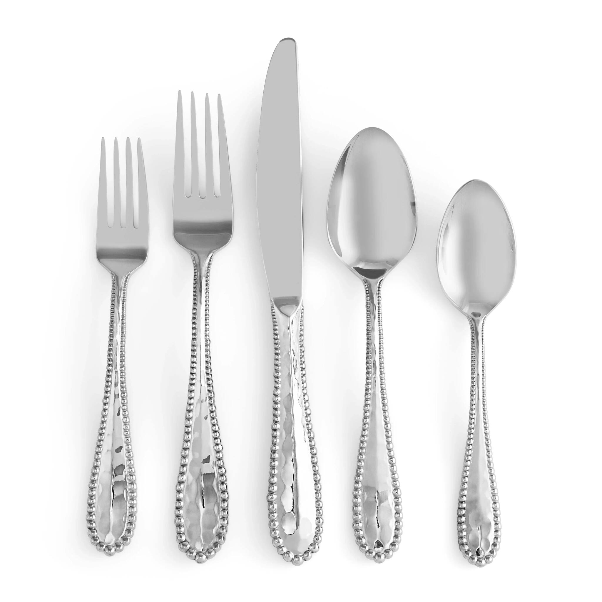 Michael Aram Molten 5-Piece Flatware Set — Silver