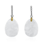 Michael Aram Molten Detachable Earring Drops W/ Crystal & Diamonds in 18K Yellow Gold & Sterling Silver
