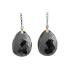 Michael Aram Molten Detachable Earring Drops W/ Hematite & Diamonds in 18K Yellow Gold & Sterling Silver