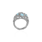 Michael Aram Ocean Ring with Blue Topaz and Diamonds, alternate view