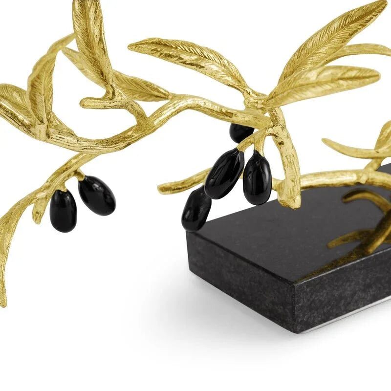 Michael Aram Olive Branch Decorative Object Sculpture, alternate view