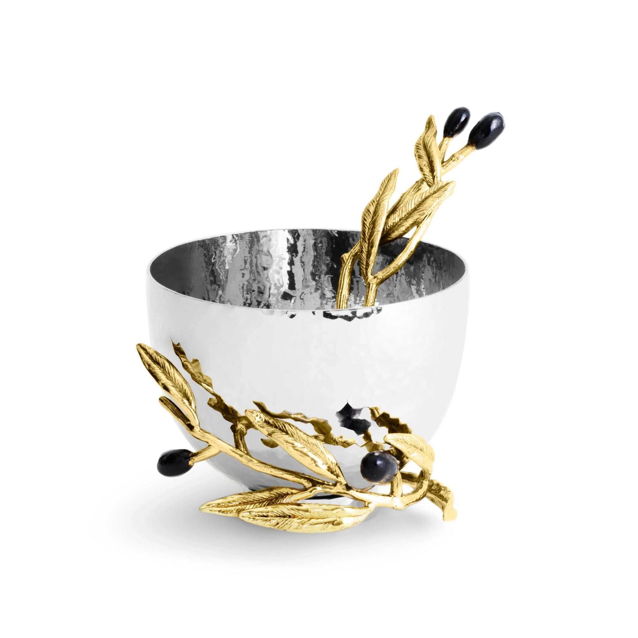 Michael Aram Olive Branch Nut Dish with Spoon Nut Bowl