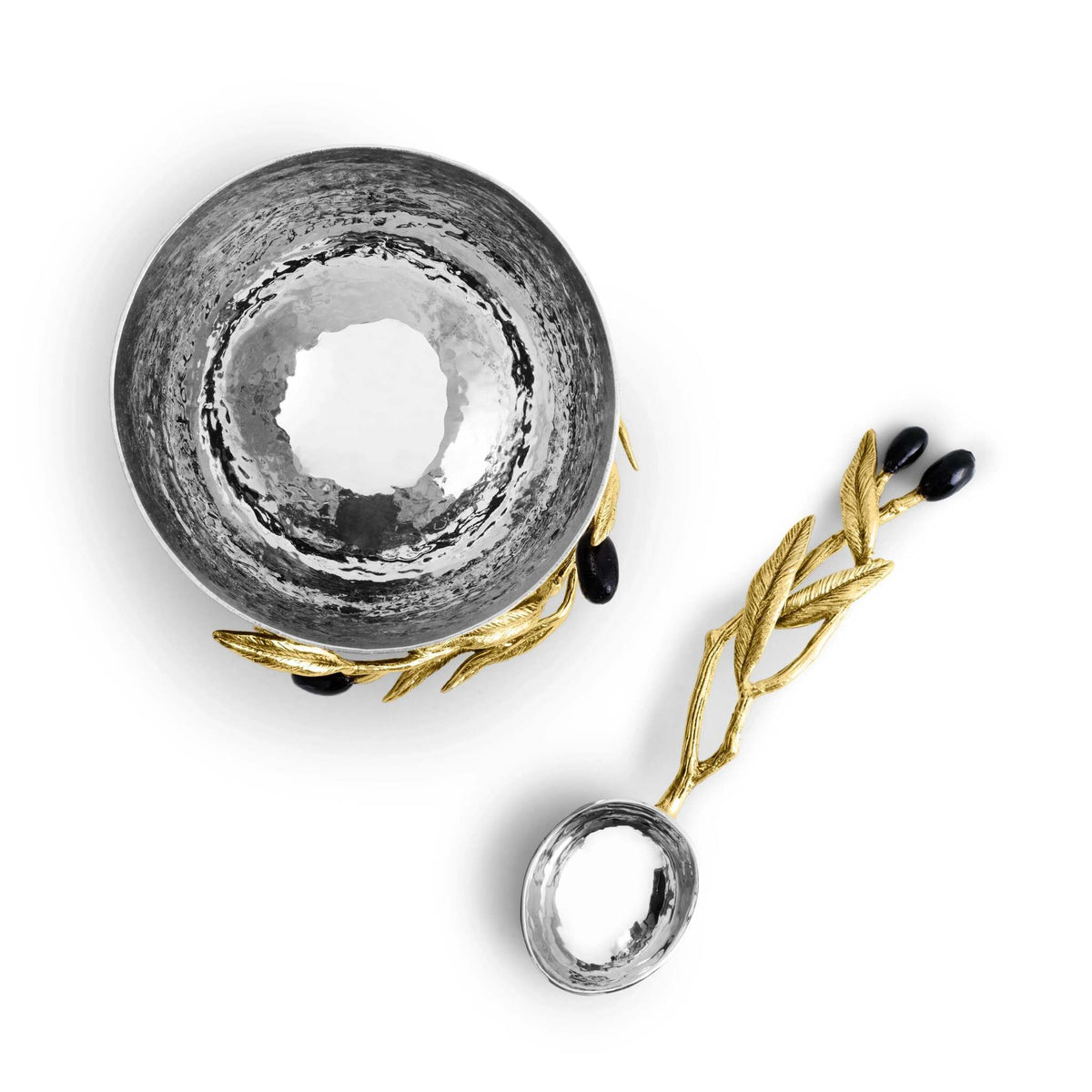 Michael Aram Olive Branch Nut Dish with Spoon Nut Bowl, alternate view