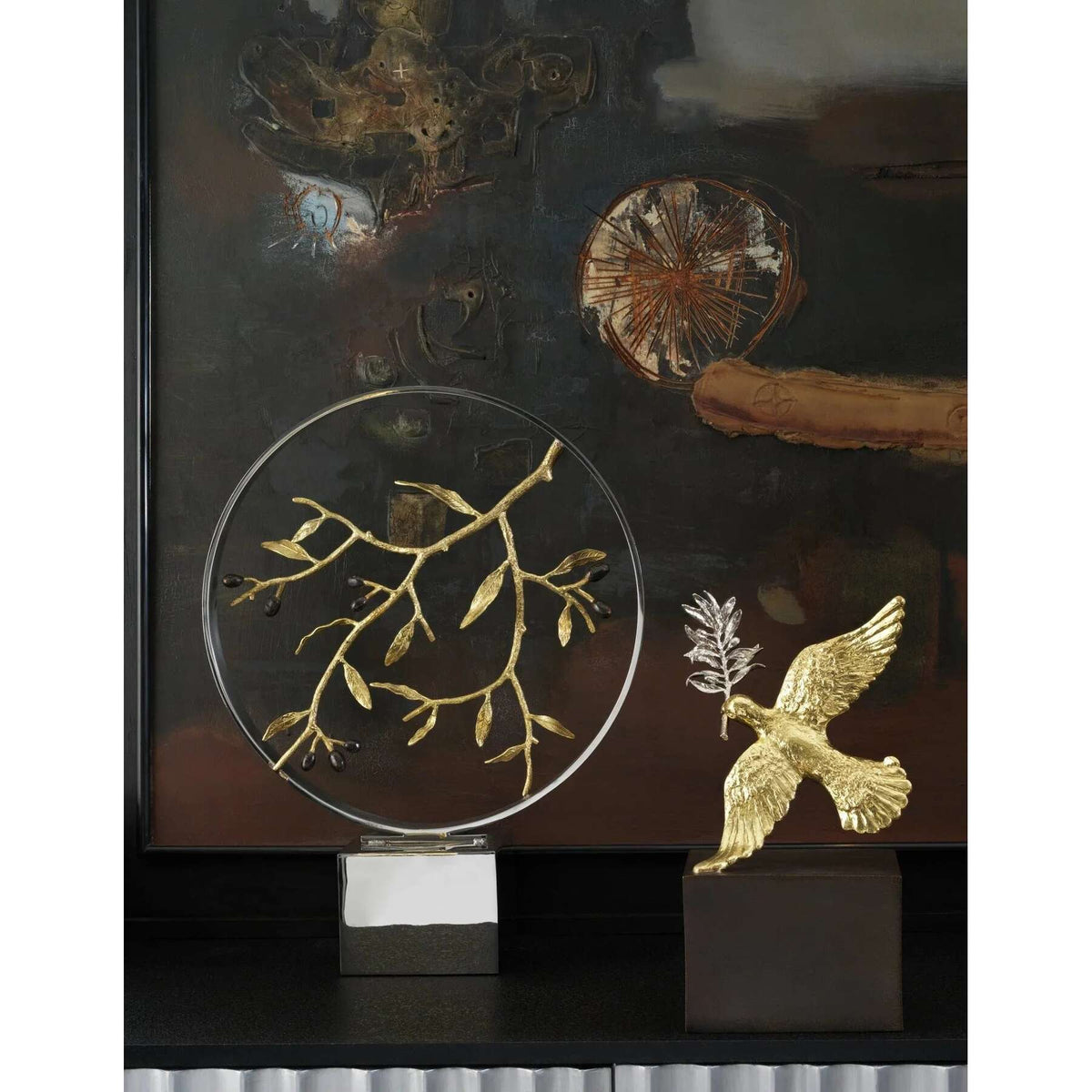 Michael Aram Olive Branch Sculptural Urn, alternate view