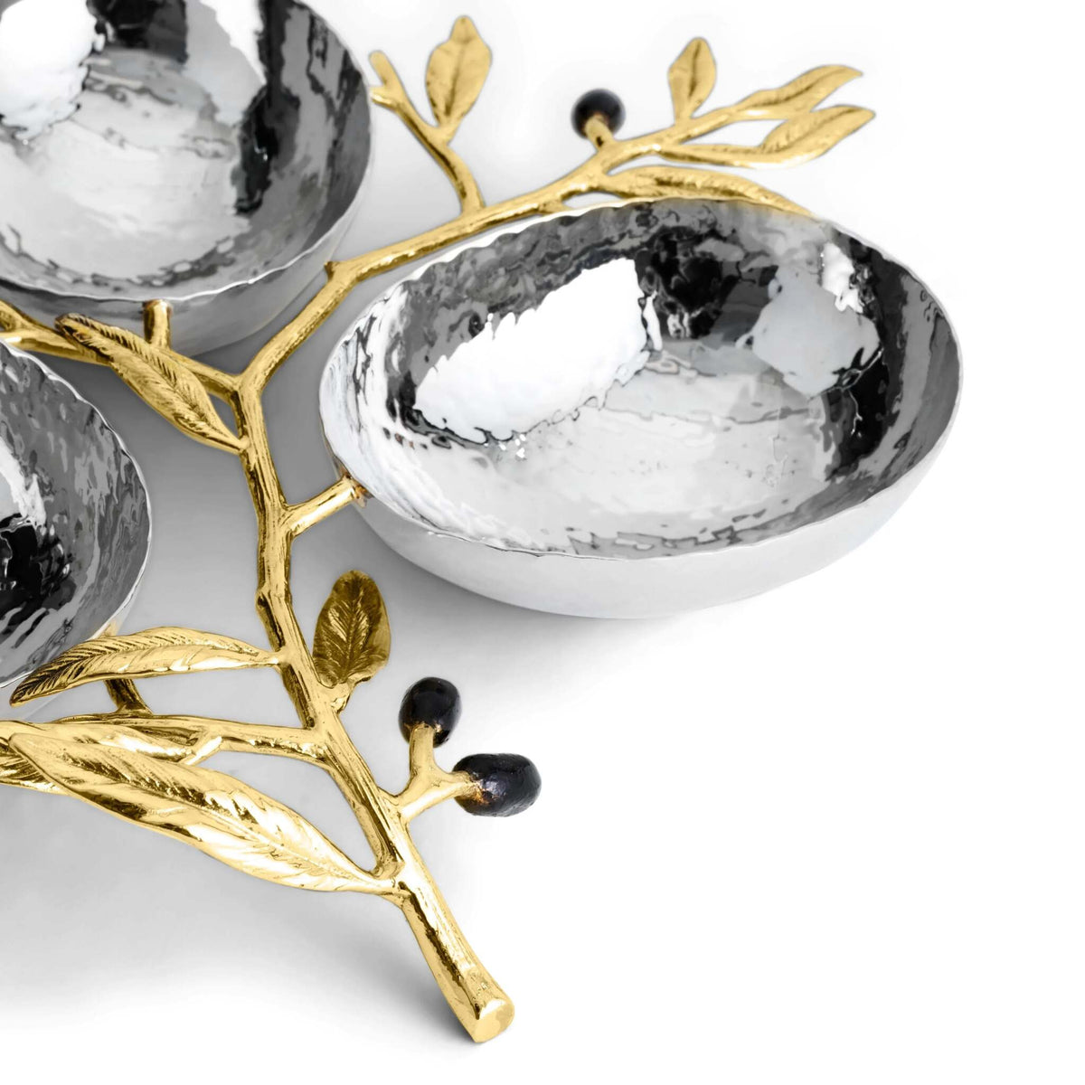 Michael Aram Olive Branch Triple Dish Serving Bowl, alternate view