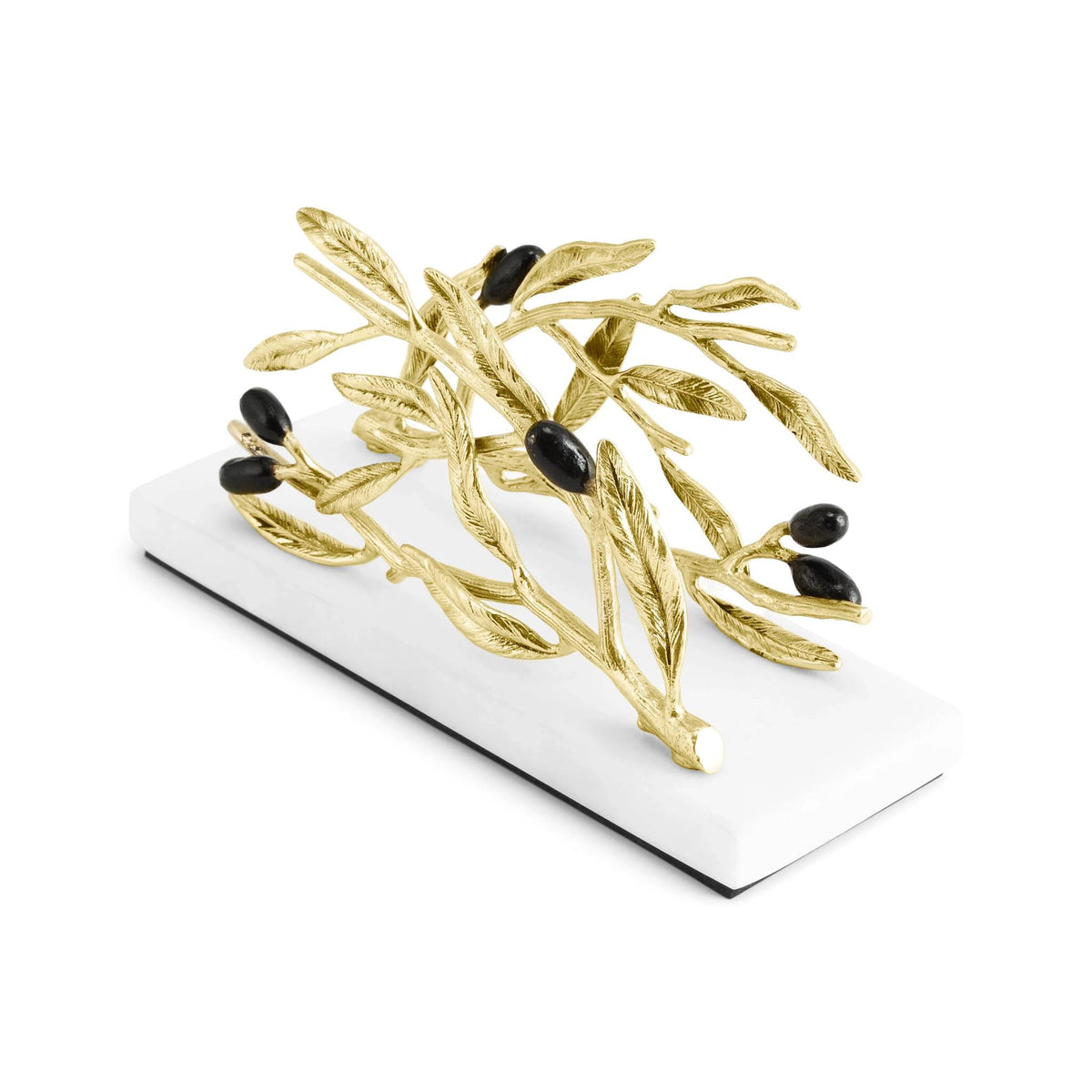 Michael Aram Olive Branch Vertical Napkin Holder Commercial Paper Napkin Dispenser, alternate view