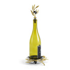 Michael Aram Olive Branch Wine Coaster & Stopper Set Bottle Stoppers & Saver, alternate view