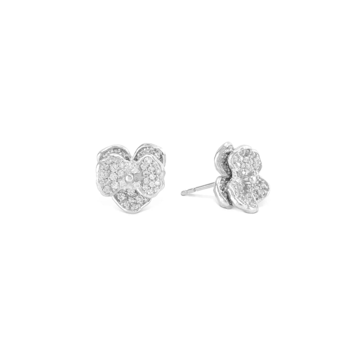 Michael Aram Orchid 11mm Earring with Diamonds, alternate view