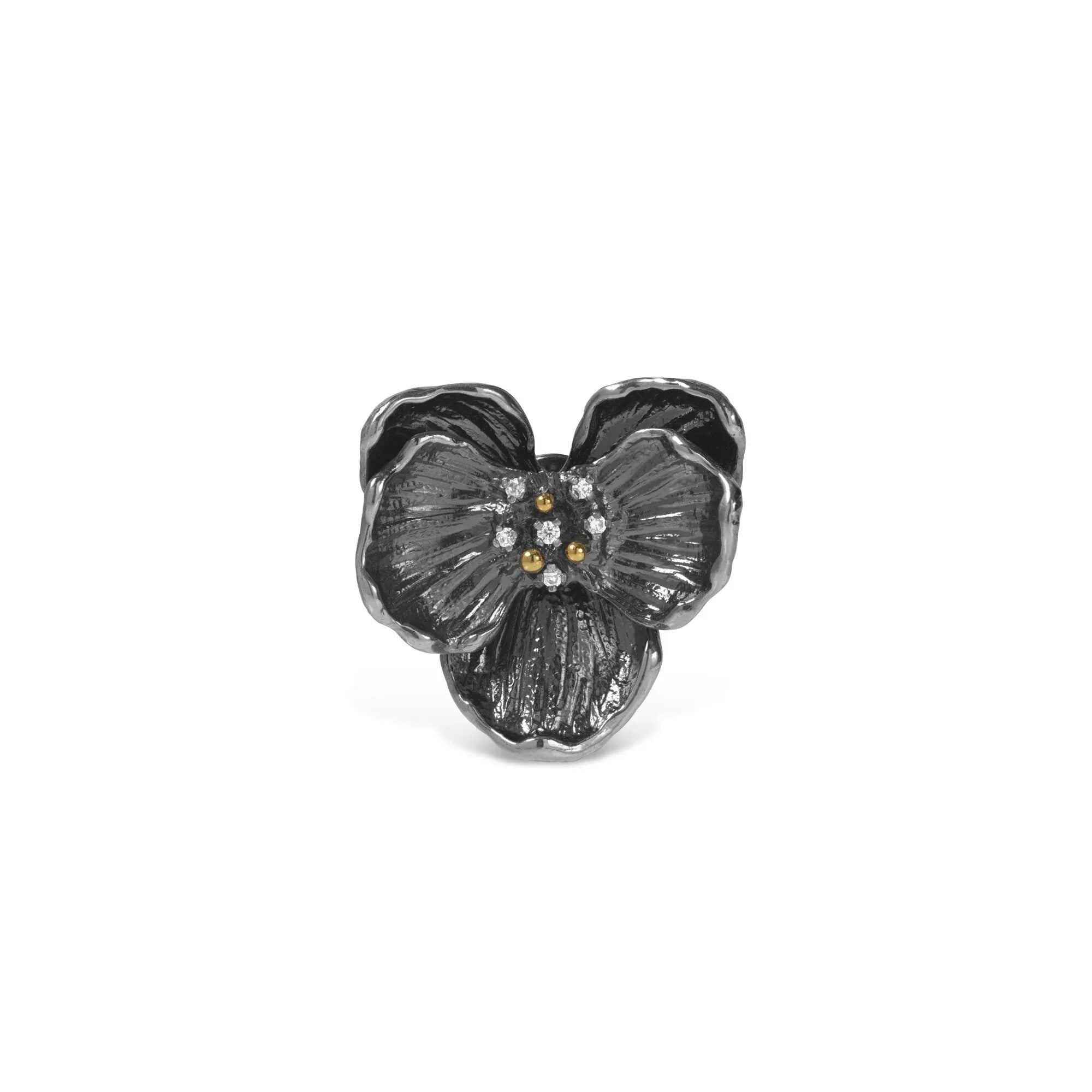 Michael Aram Orchid Brooch with Diamonds - Flower Women's Fine Brooches & Pin