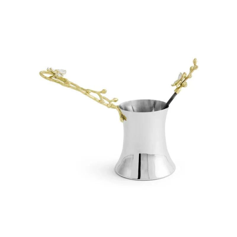Michael Aram Orchid Coffee Pot with Spoon, alternate view