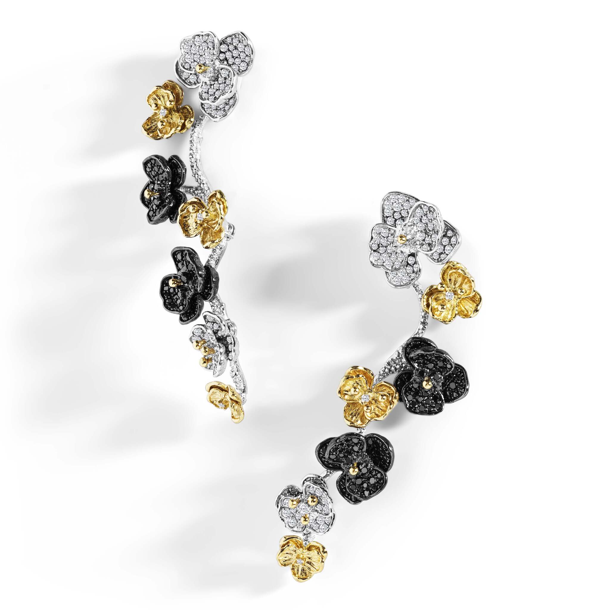 Michael Aram Orchid Earrings with Diamonds - Drop