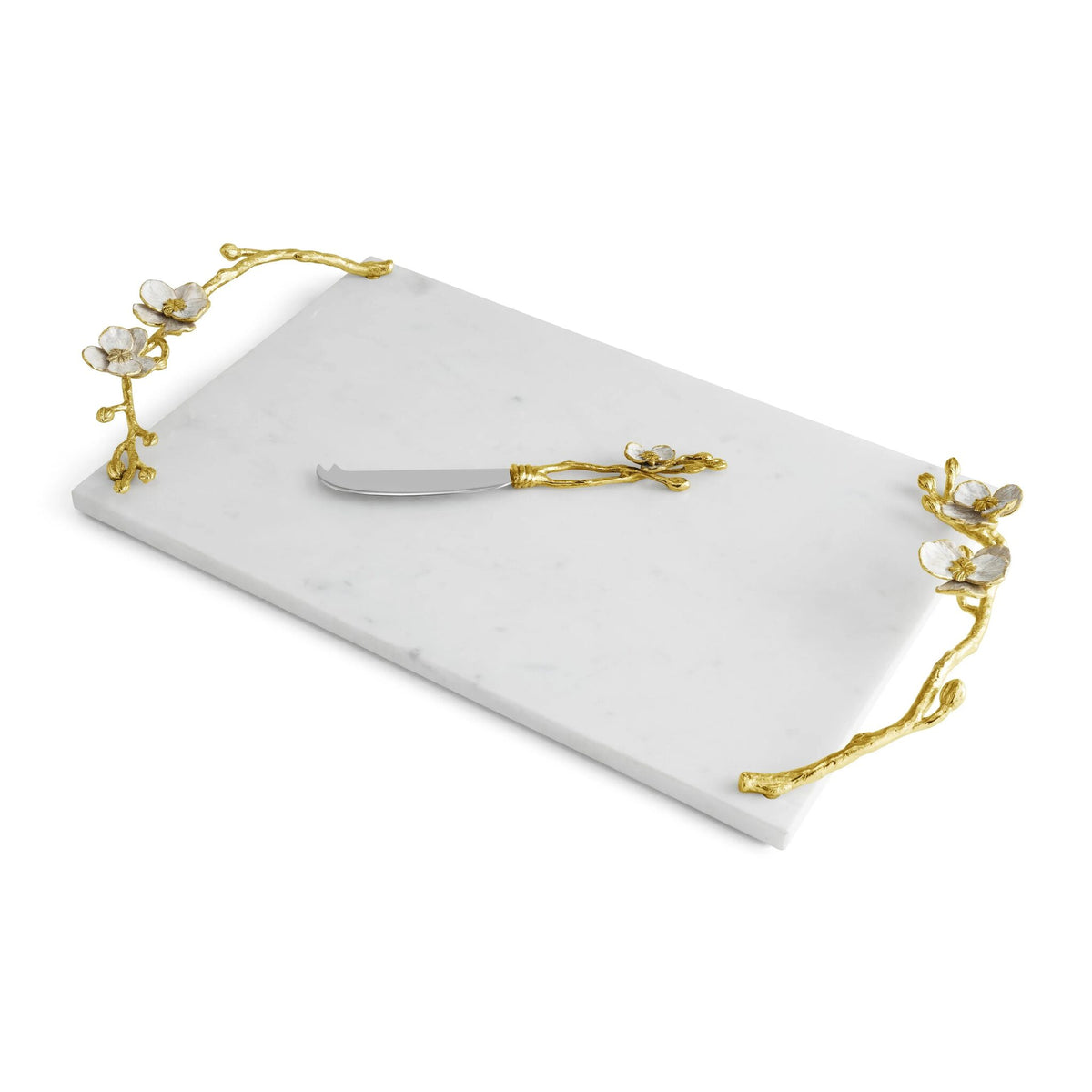 Michael Aram Orchid Large Cheese Board with Knife Cheese Plate, alternate view