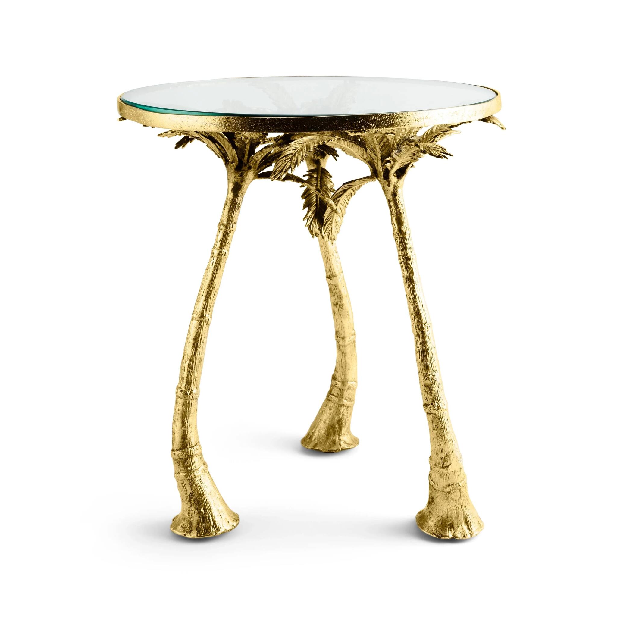 Michael Aram Palm Accent Table — Gold