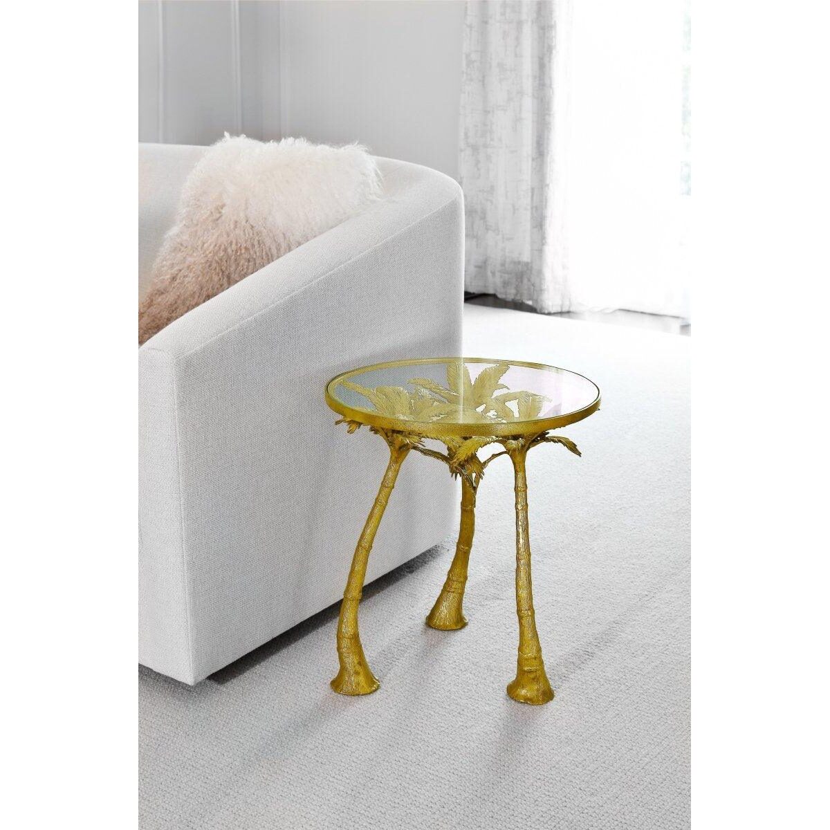 Michael Aram Palm Accent Table, lifestyle view