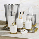 Michael Aram Palm Bath Collection Facial Tissue Holder — Round Container
