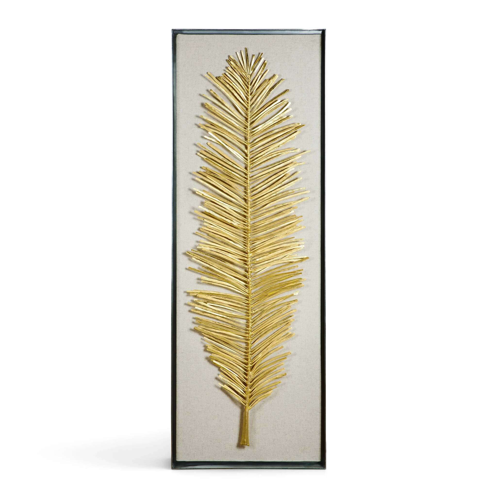 Michael Aram Palm Large Fabric Shadow Box Wall Sculpture