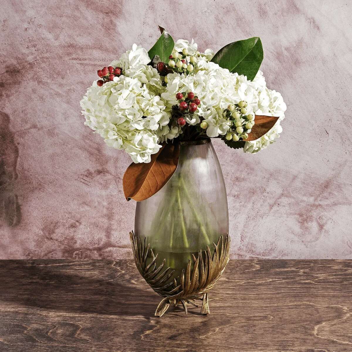Michael Aram Palm Medium Glass Vase, alternate view