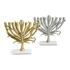 Michael Aram Palm Small Menorah Candelabra — Nickel