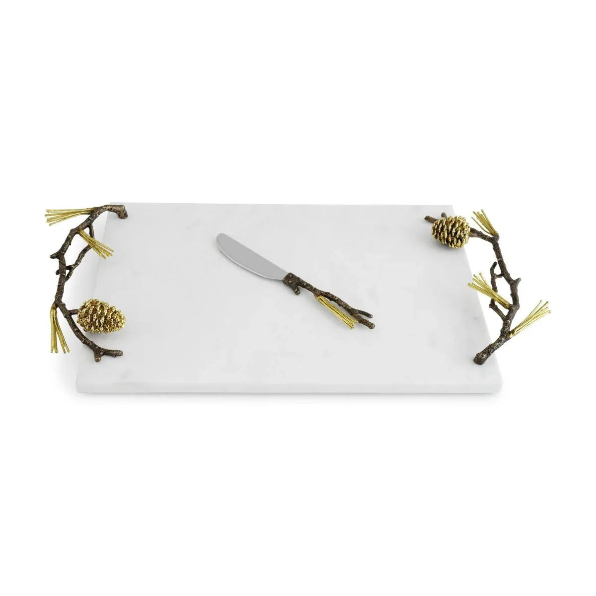 Michael Aram Pine Cone Cheese Board with Knife Cheese Plate