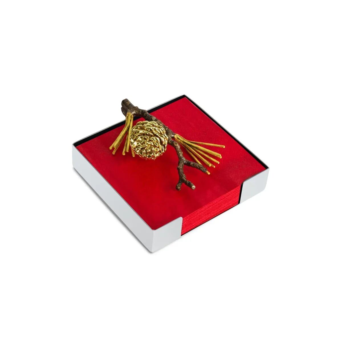 Michael Aram Pine Cone Cocktail Napkin Holder Commercial Paper Napkin Dispenser, alternate view