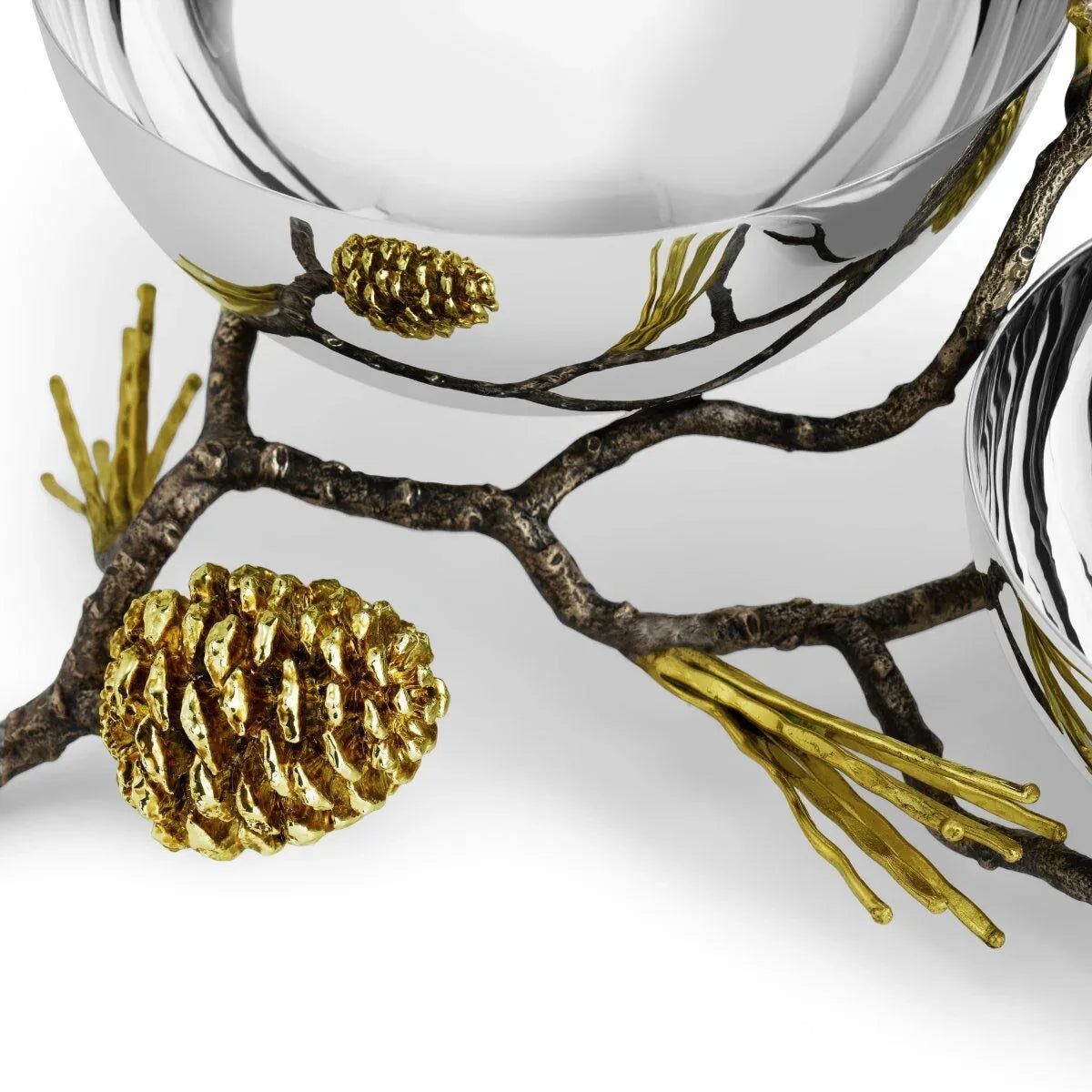 Michael Aram Pine Cone Double Bowl, alternate view