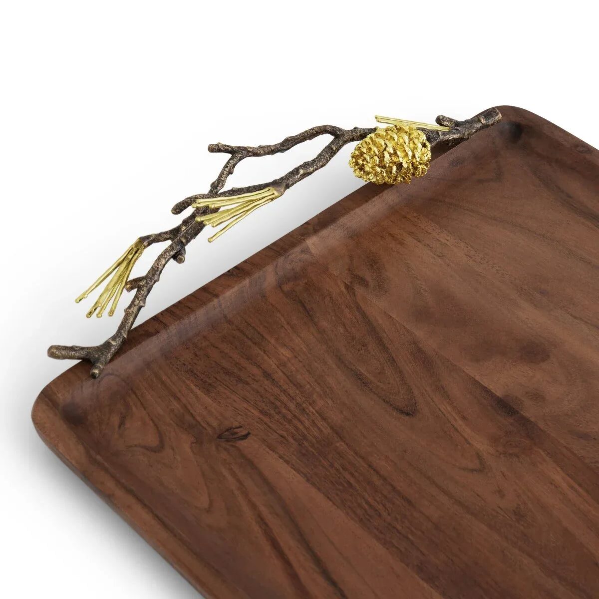 Michael Aram Pine Cone Medium Wood Tray, alternate view