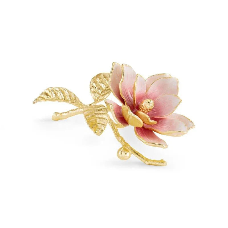 Michael Aram Pink Magnolia Decorative Object Sculpture