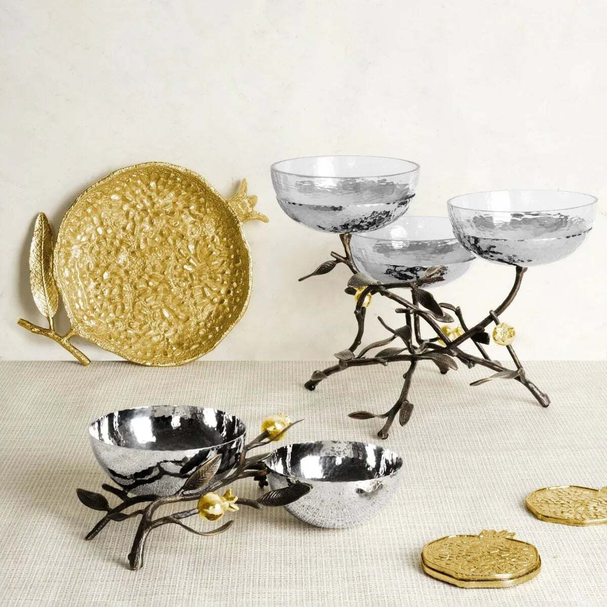 Michael Aram Pomegranate Coaster Set, alternate view