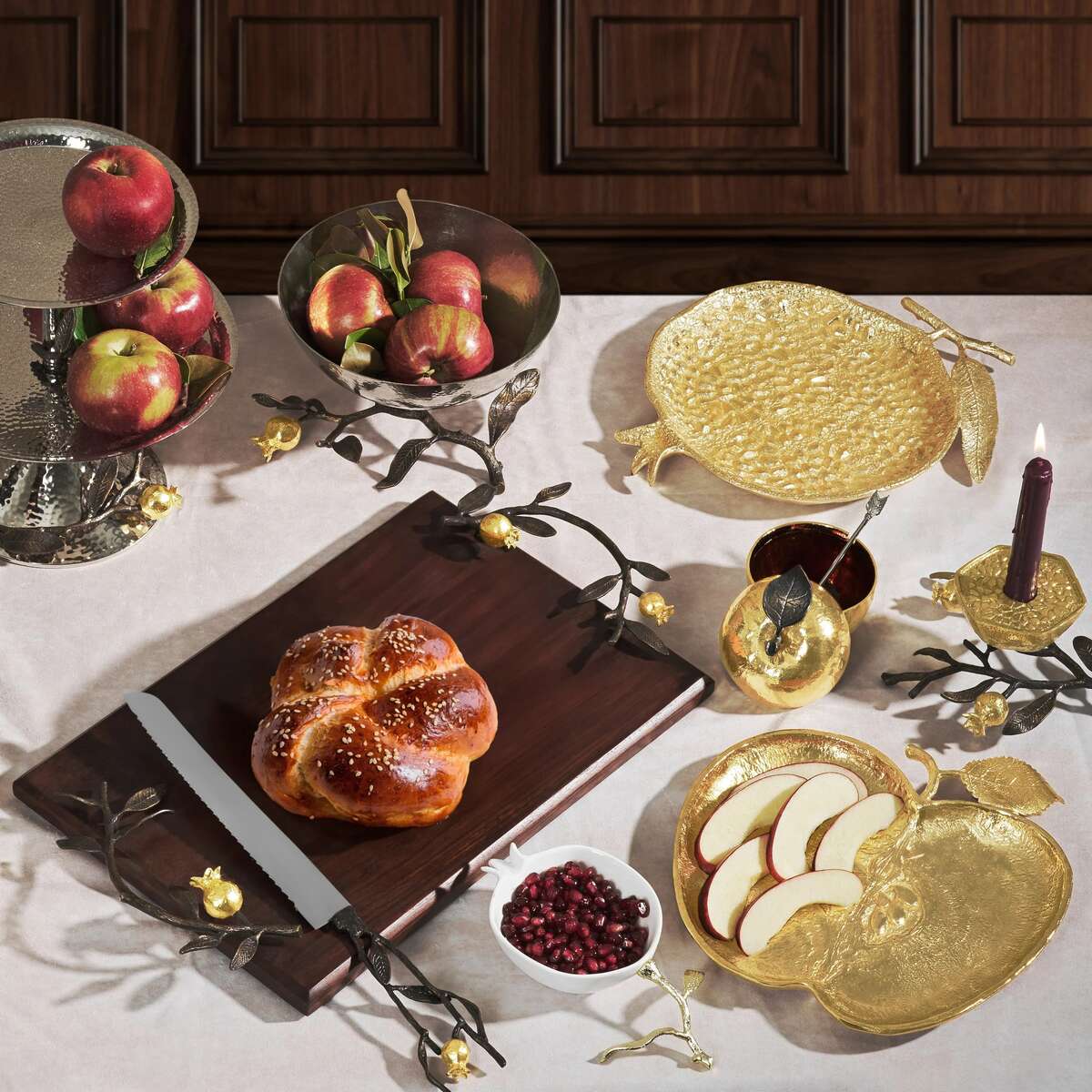 Michael Aram Pomegranate Enamel Plate Platter, alternate view