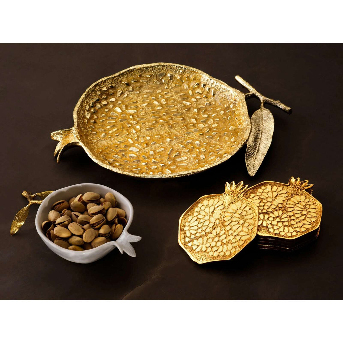 Michael Aram Pomegranate Enamel Plate Platter, alternate view
