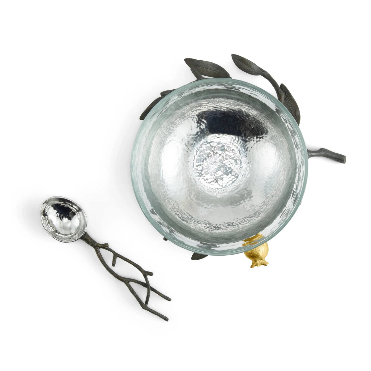 Michael Aram Pomegranate Glass Bowl with Spoon, alternate view