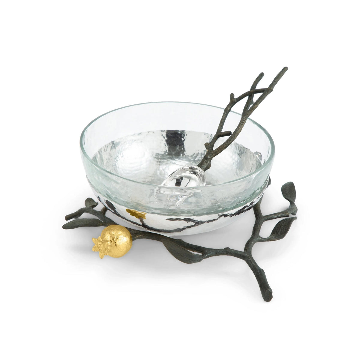 Michael Aram Pomegranate Glass Bowl with Spoon, alternate view