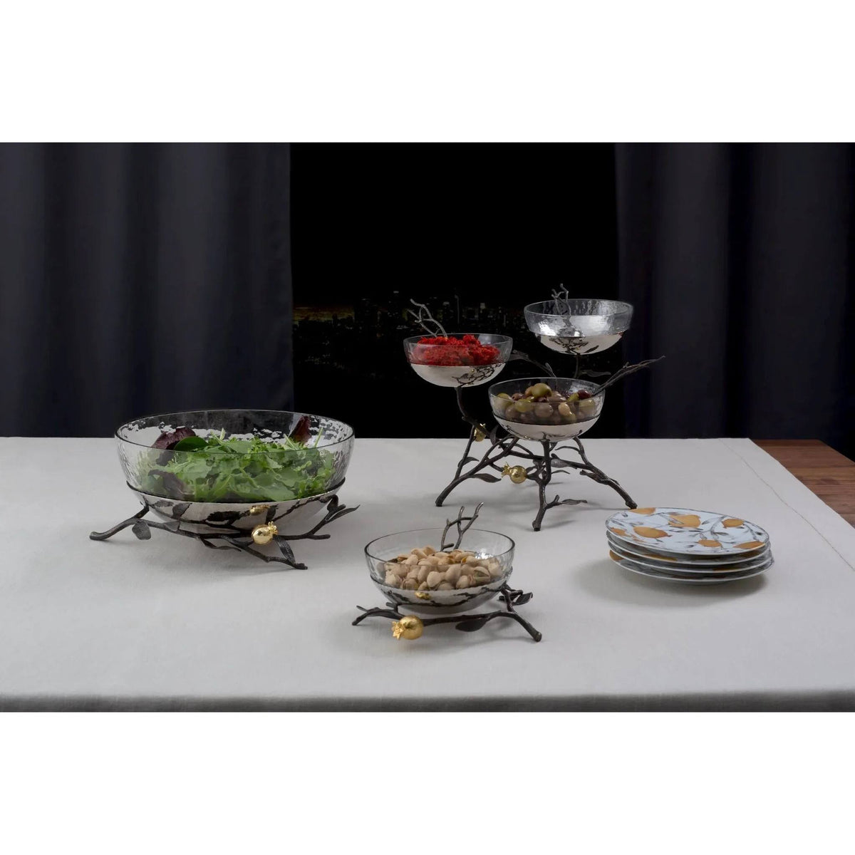 Michael Aram Pomegranate Glass Serving Bowl, alternate view