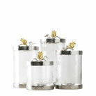 Michael Aram Pomegranate Silver & Gold Canisters Decorative Jar — Extra Small