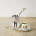 Michael Aram Pomegranate Silver & Gold Coffee Pot W/ Spoon Coffeepot, alternate view
