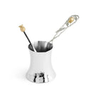 Michael Aram Pomegranate Silver & Gold Coffee Pot W/ Spoon Coffeepot, alternate view