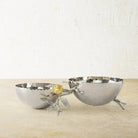 Michael Aram Pomegranate Silver & Gold Double Bowl, alternate view