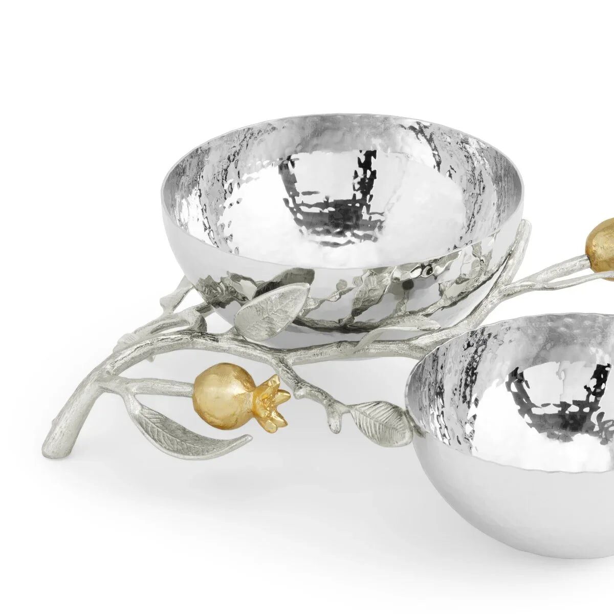 Michael Aram Pomegranate Silver & Gold Double Bowl, alternate view
