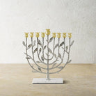 Michael Aram Pomegranate Silver & Gold Menorah Candelabra, alternate view