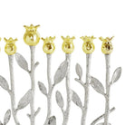 Michael Aram Pomegranate Silver & Gold Menorah Candelabra, alternate view