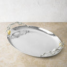 Michael Aram Pomegranate Silver & Gold Oval Tray, alternate view