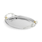 Michael Aram Pomegranate Silver & Gold Oval Tray, alternate view