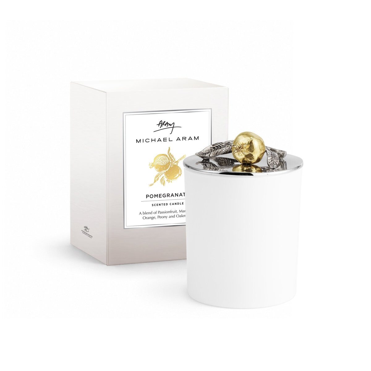 Michael Aram Pomegranate Silver & Gold Scented Candle, 8 Oz., alternate view